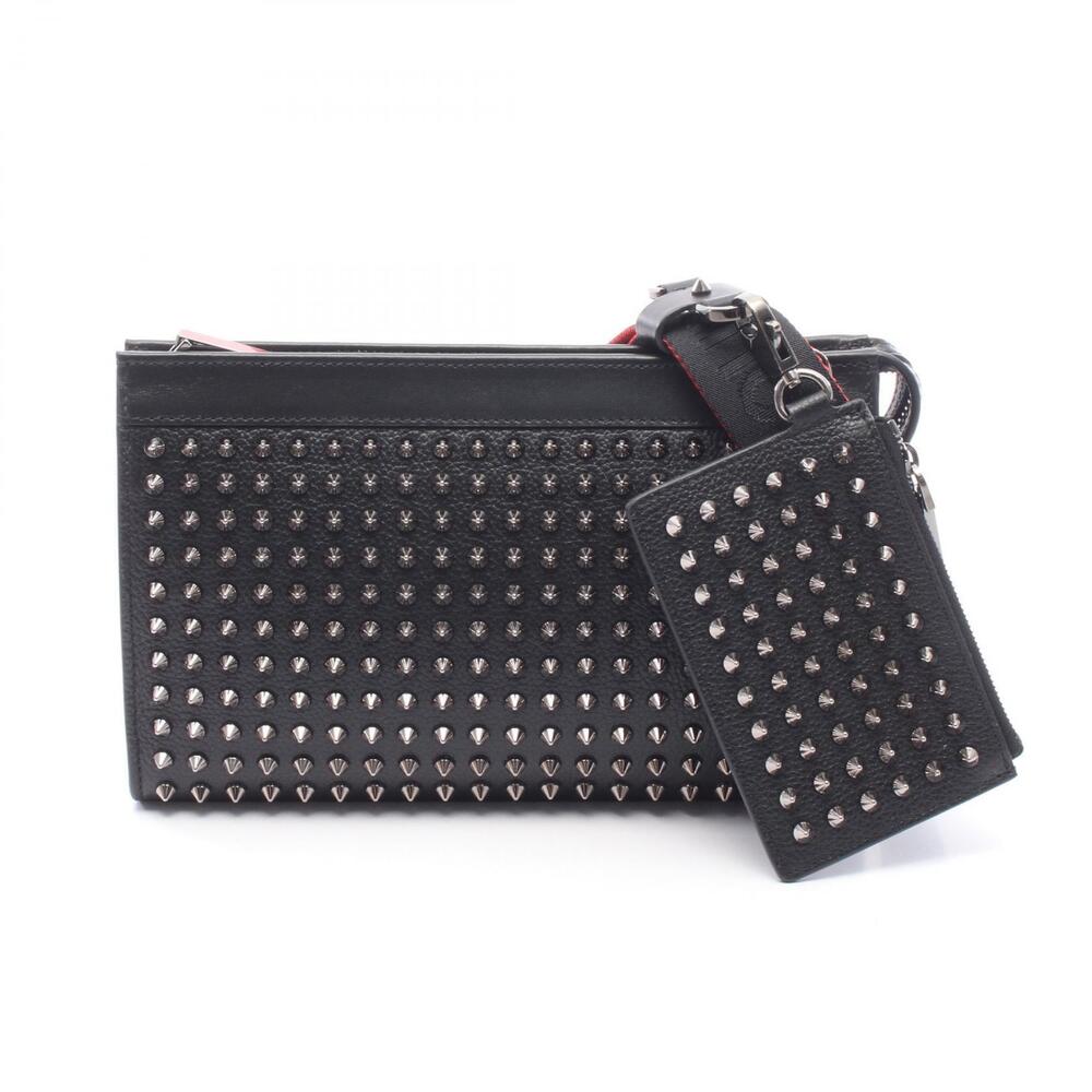 Christian Louboutin FUNKY Crossbody Bag Leather Black